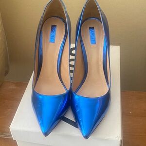 SCHUTZ Shiny Blue Women's Heels